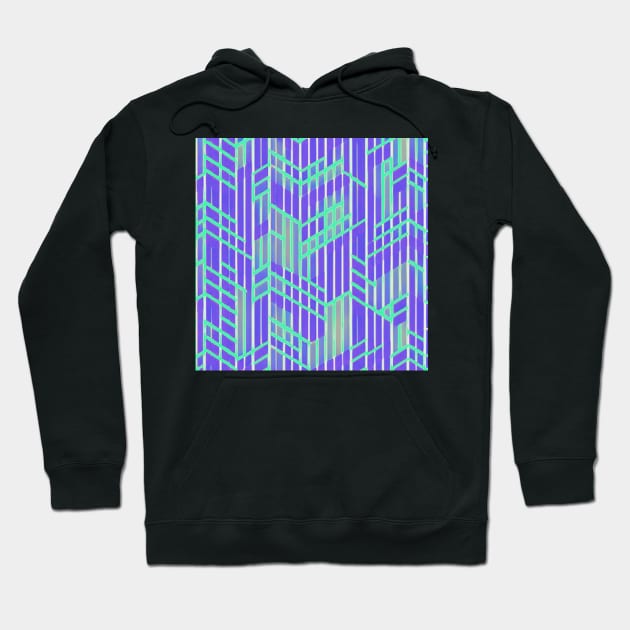 Easter Abstract Line Art (MD23ETR007) Hoodie by Maikell Designs